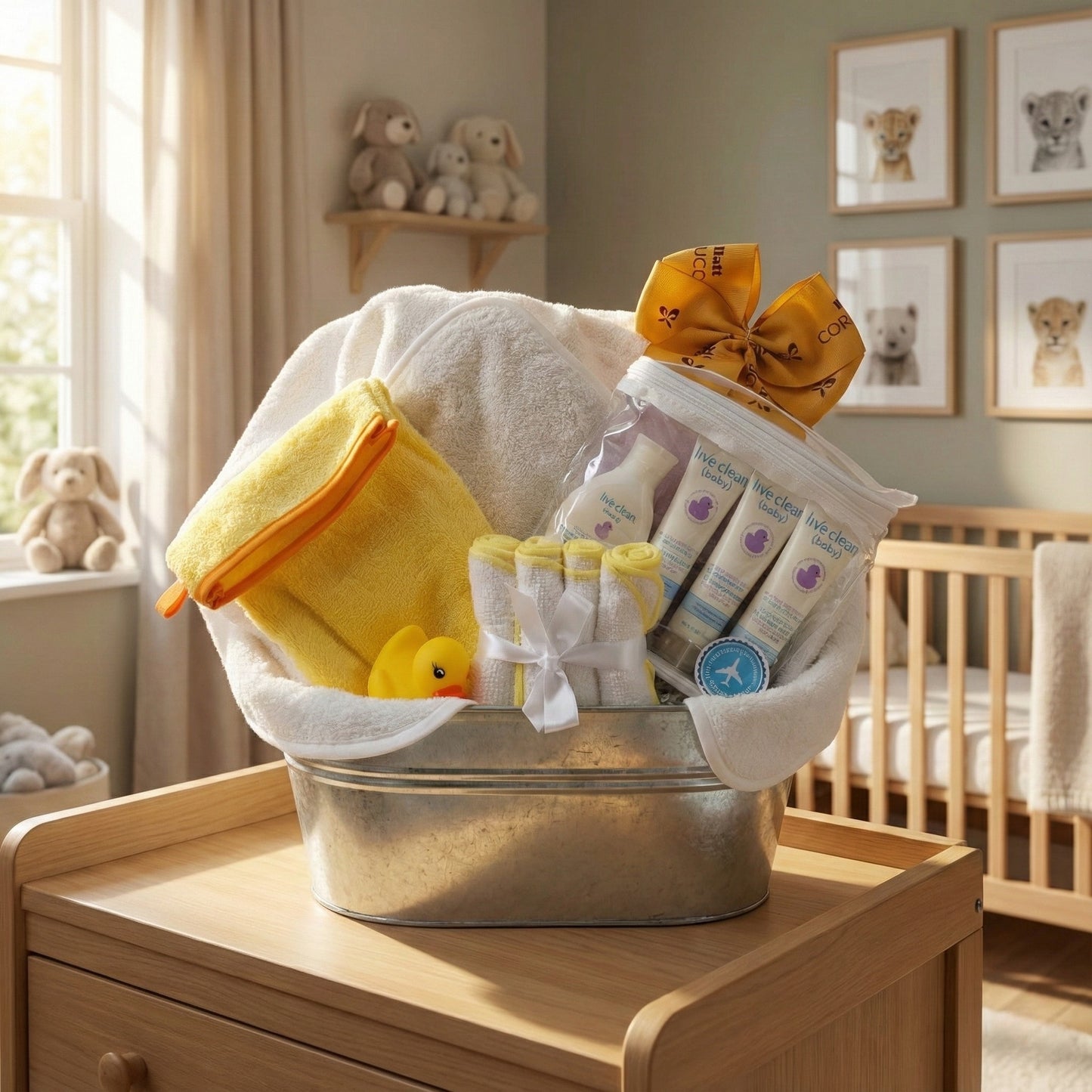 Bathtime Baby Gift Basket